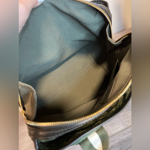 Authentic LOUIS VUITTON Sacmary Kate Green Monogram Mini Lin Bag - Picture 9 of 15